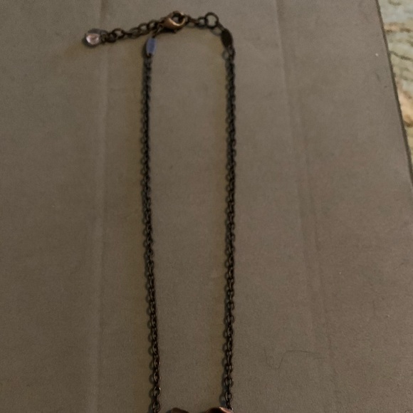 Rare retired Sabika brass flower necklace - Picture 2 of 2